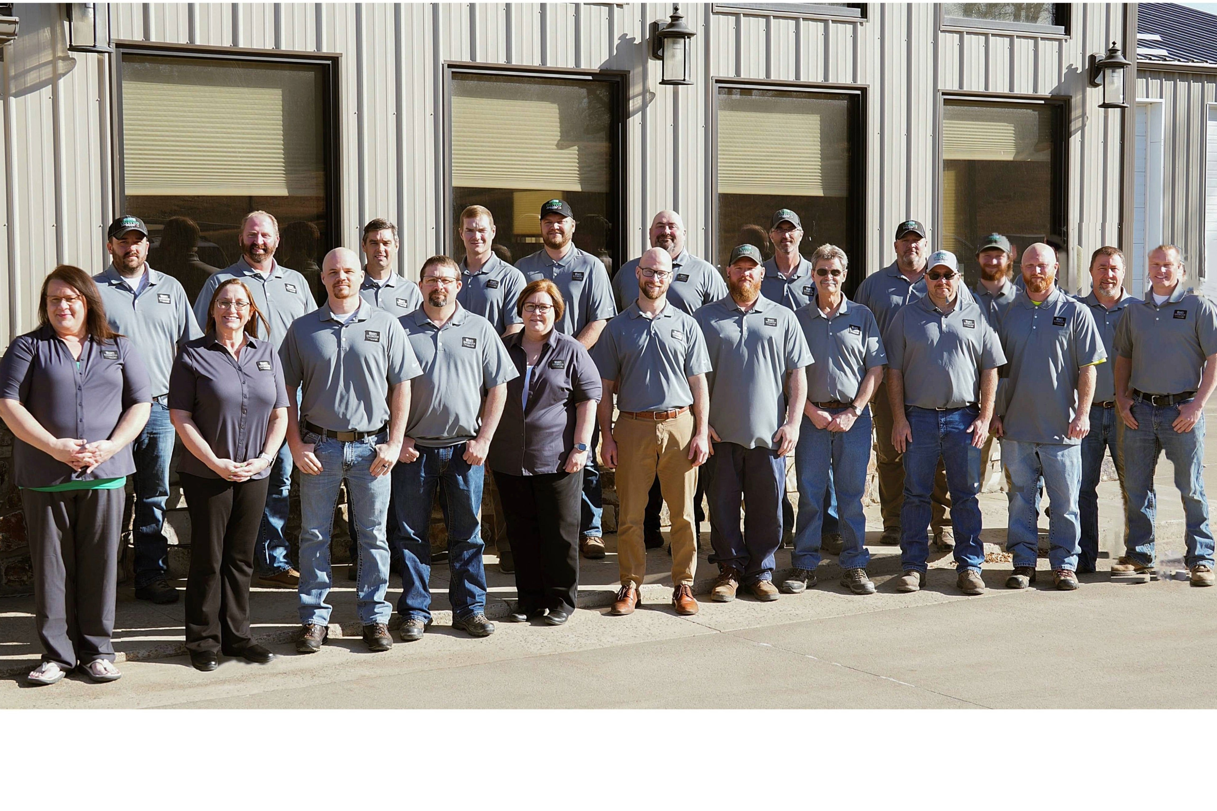 Group of people in front of building